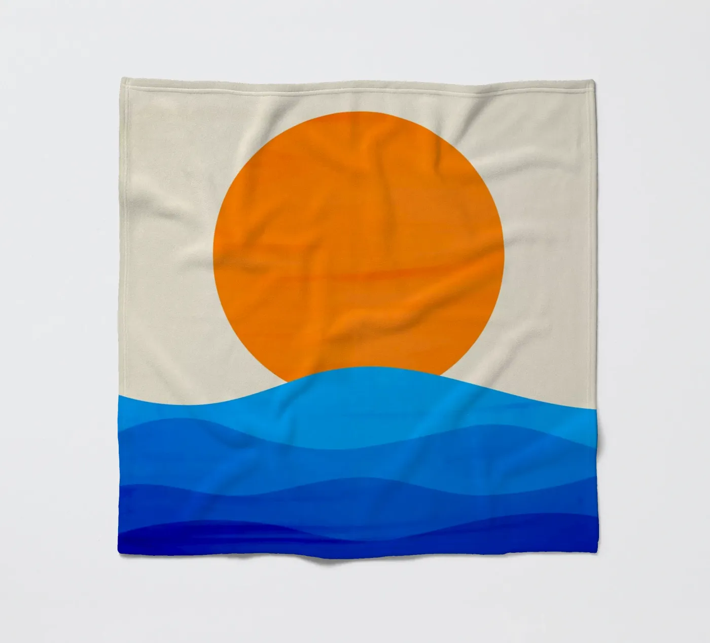 Sunset minimalist fleecedeken van edsonramosart