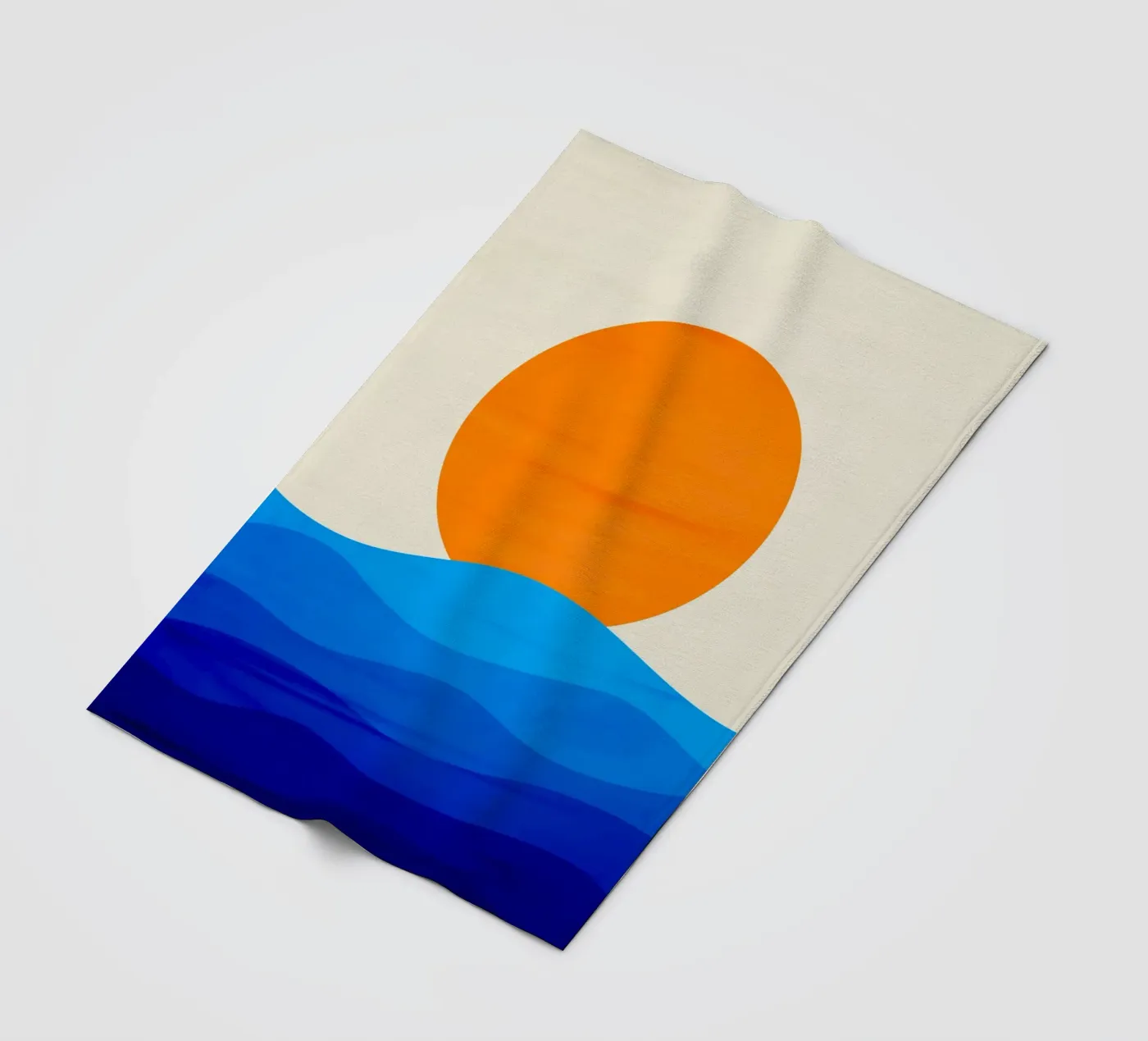 Sunset minimalist fleecedeken van edsonramosart
