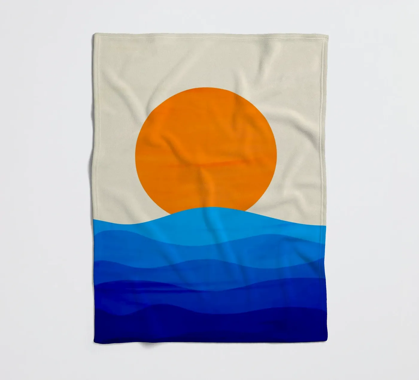 Sunset minimalist fleecedeken van edsonramosart