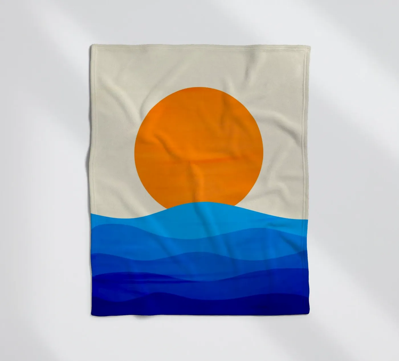Sunset minimalist fleecedeken van edsonramosart