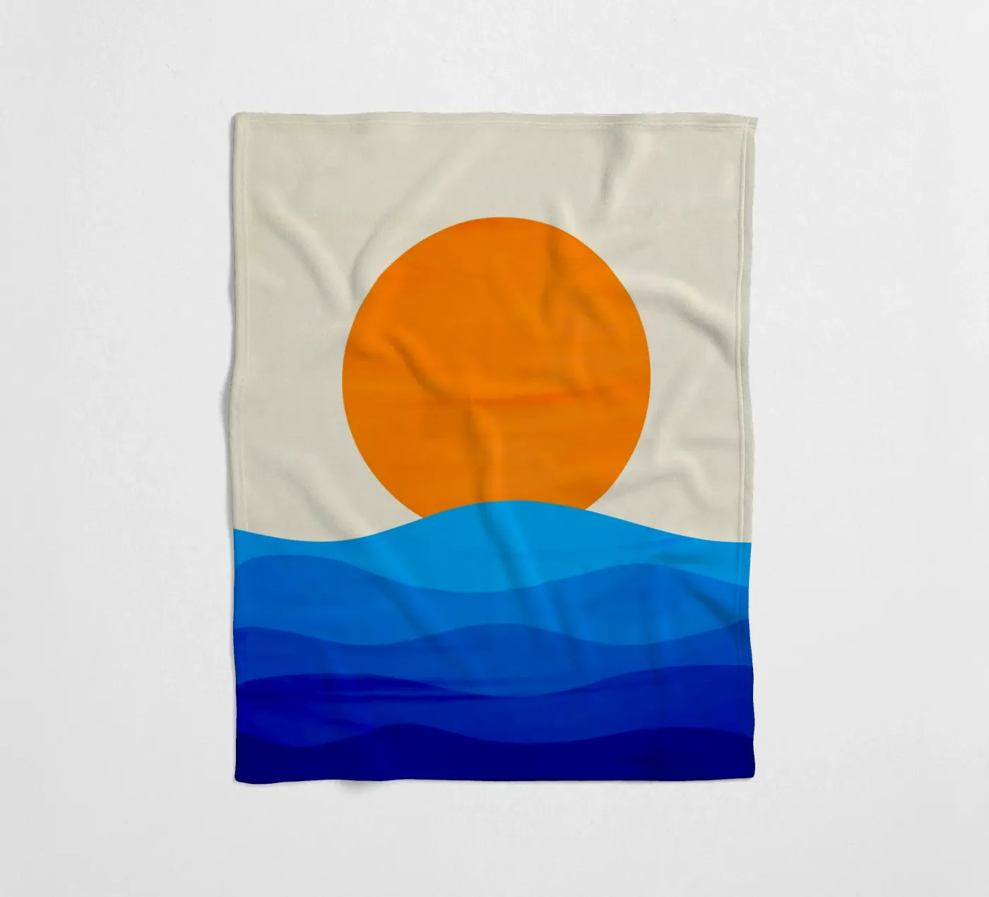 Sunset minimalist fleecedeken van edsonramosart