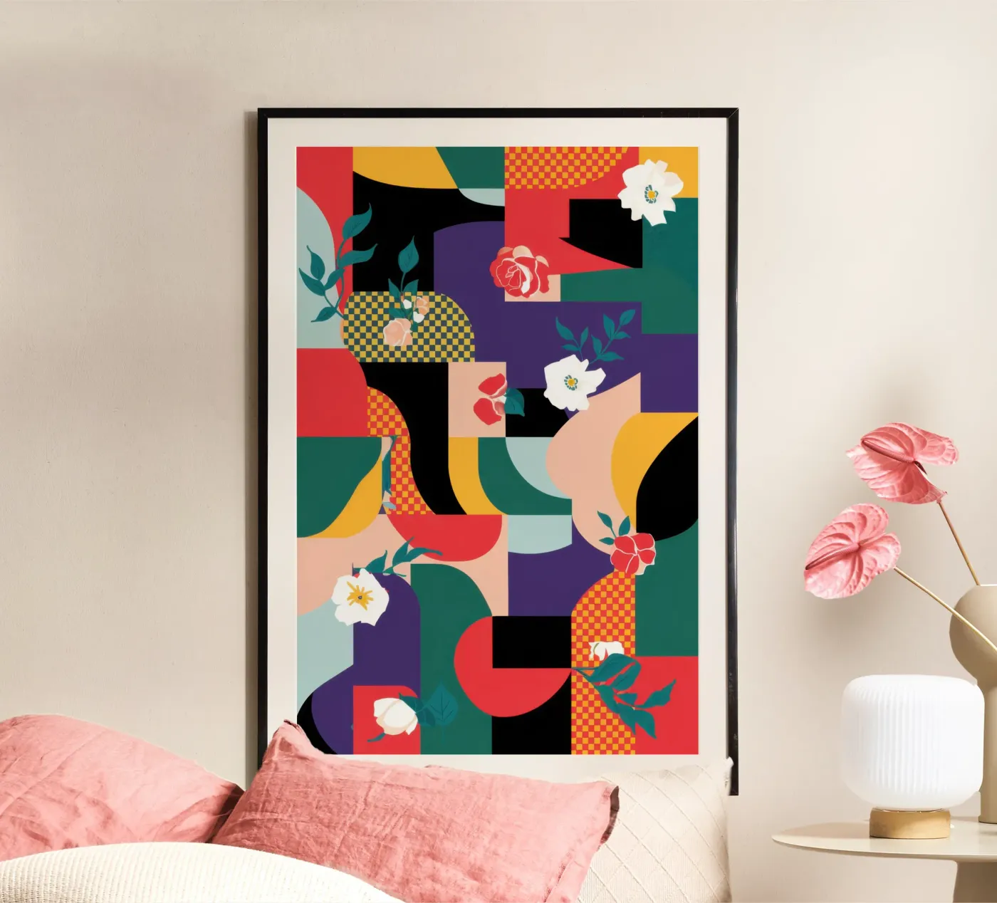 Chaotic Shape Parade poster by Sun Riser