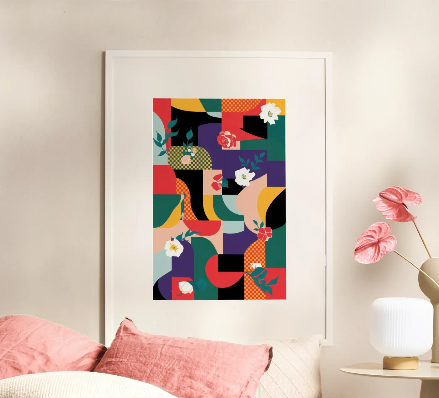 Chaotic Shape Parade poster by Sun Riser