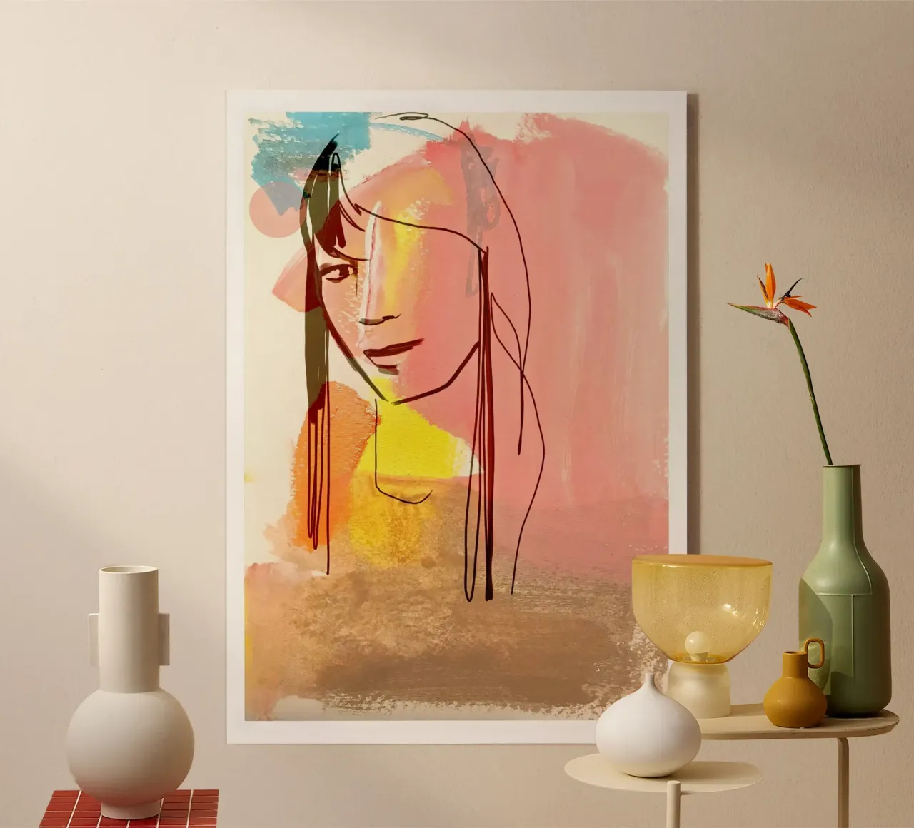 Girl acrylic glass by SaraRosenbaum