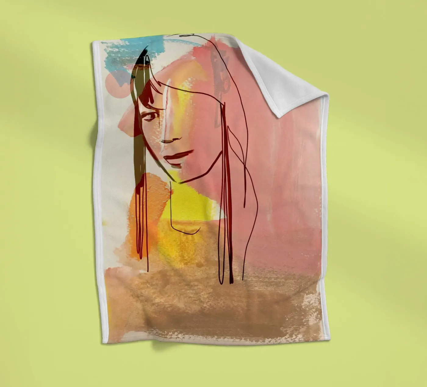 Girl Fleecedecke von SaraRosenbaum