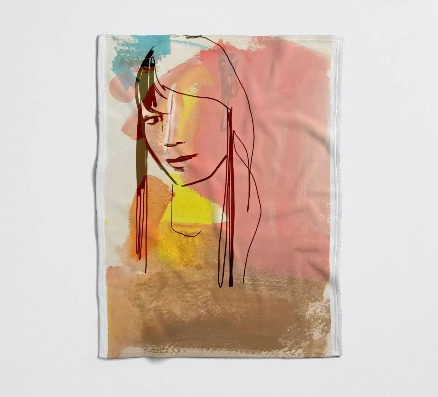 Girl Fleecedecke von SaraRosenbaum