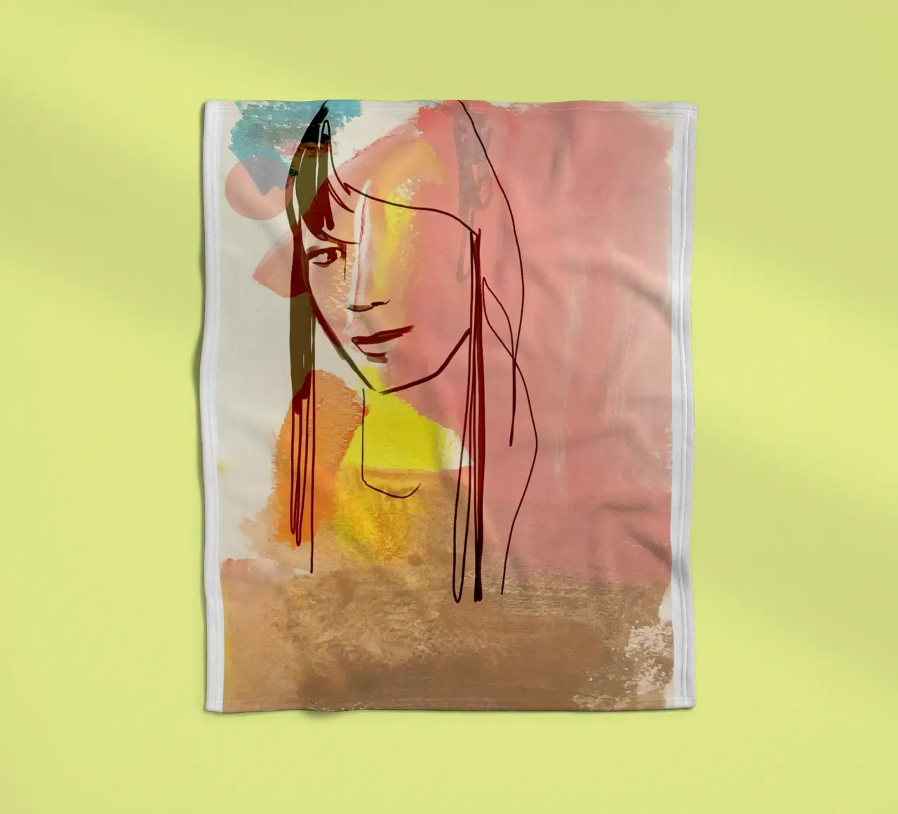 Mädchen Fleecedecke von SaraRosenbaum