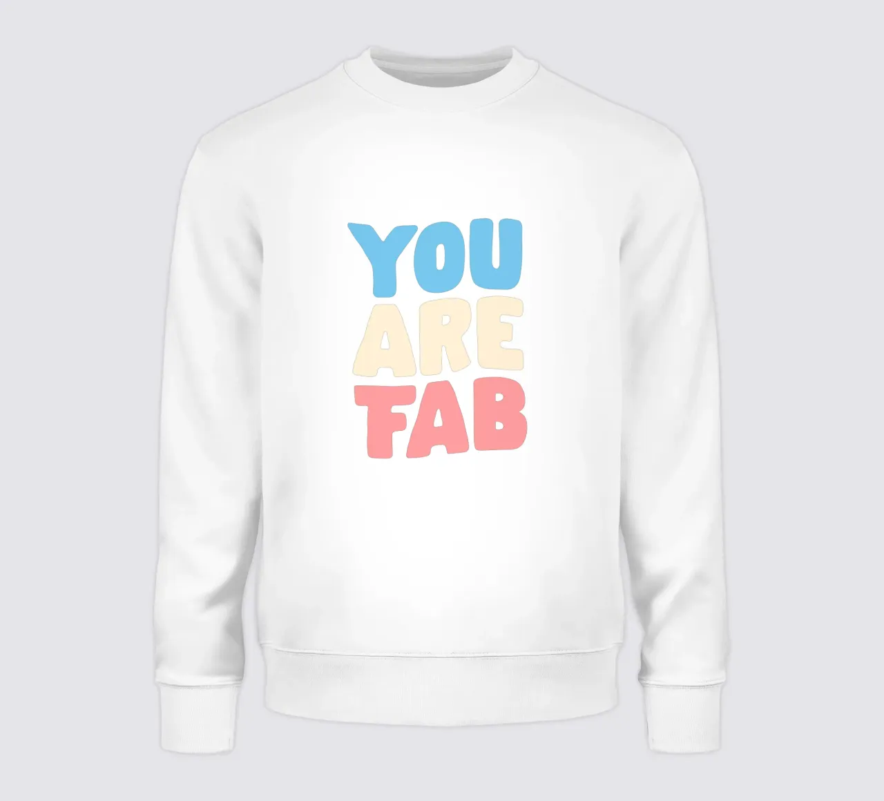 Design tipografico You Are Fab felpa da THE MOTIVATED TYPE