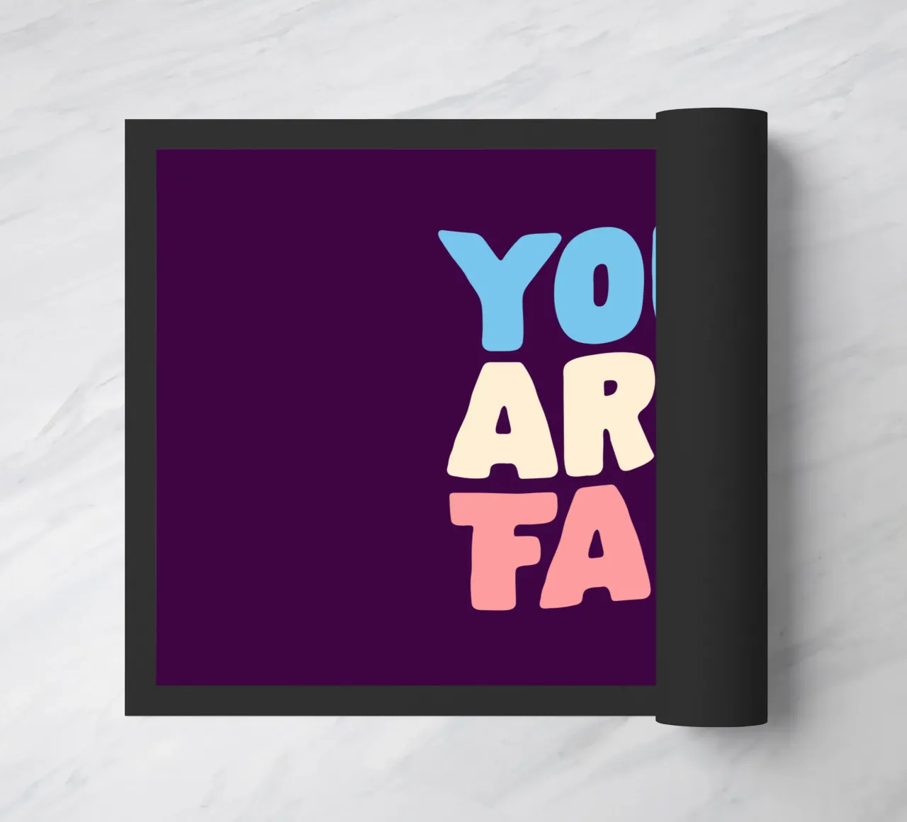 Design tipografico You Are Fab zerbino da THE MOTIVATED TYPE