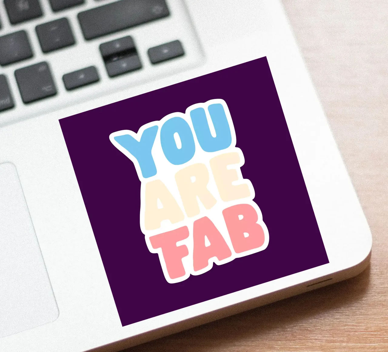 Design tipografico You Are Fab adesivo da THE MOTIVATED TYPE