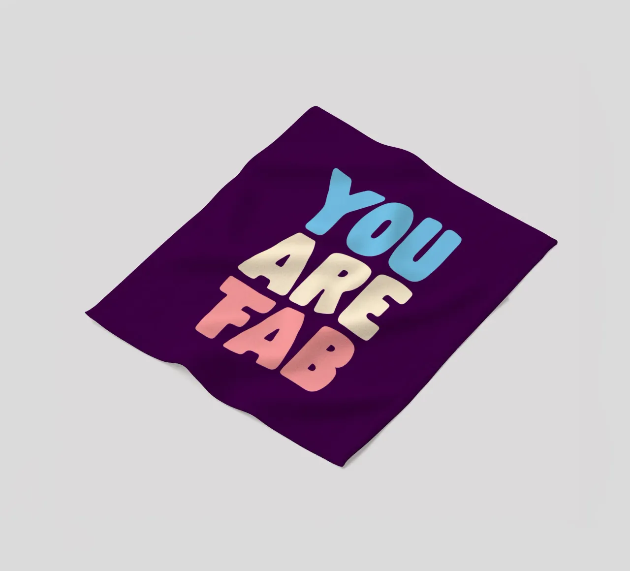 Design tipografico You Are Fab coperta in pile da THE MOTIVATED TYPE