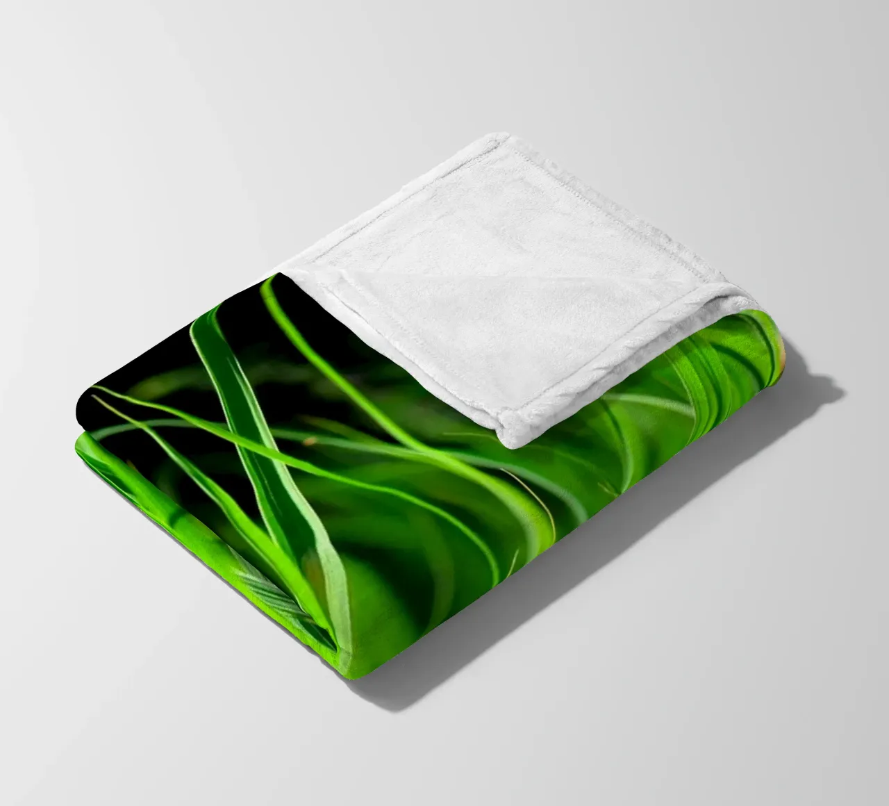 Gras fleecedeken van Atteloi