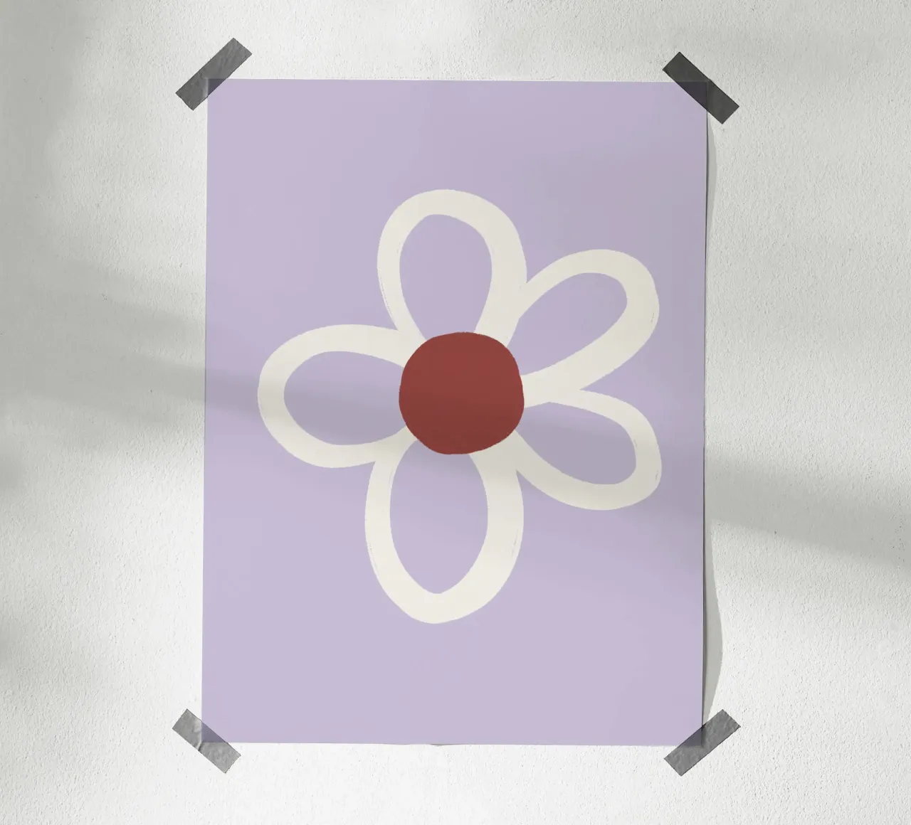 Flower poster da we line studio - art