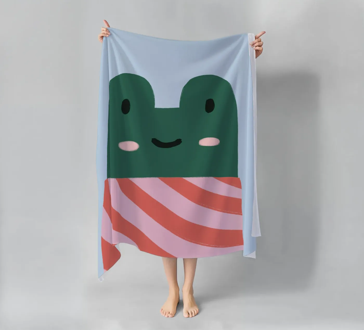 Cool frog telo mare da we line studio - art