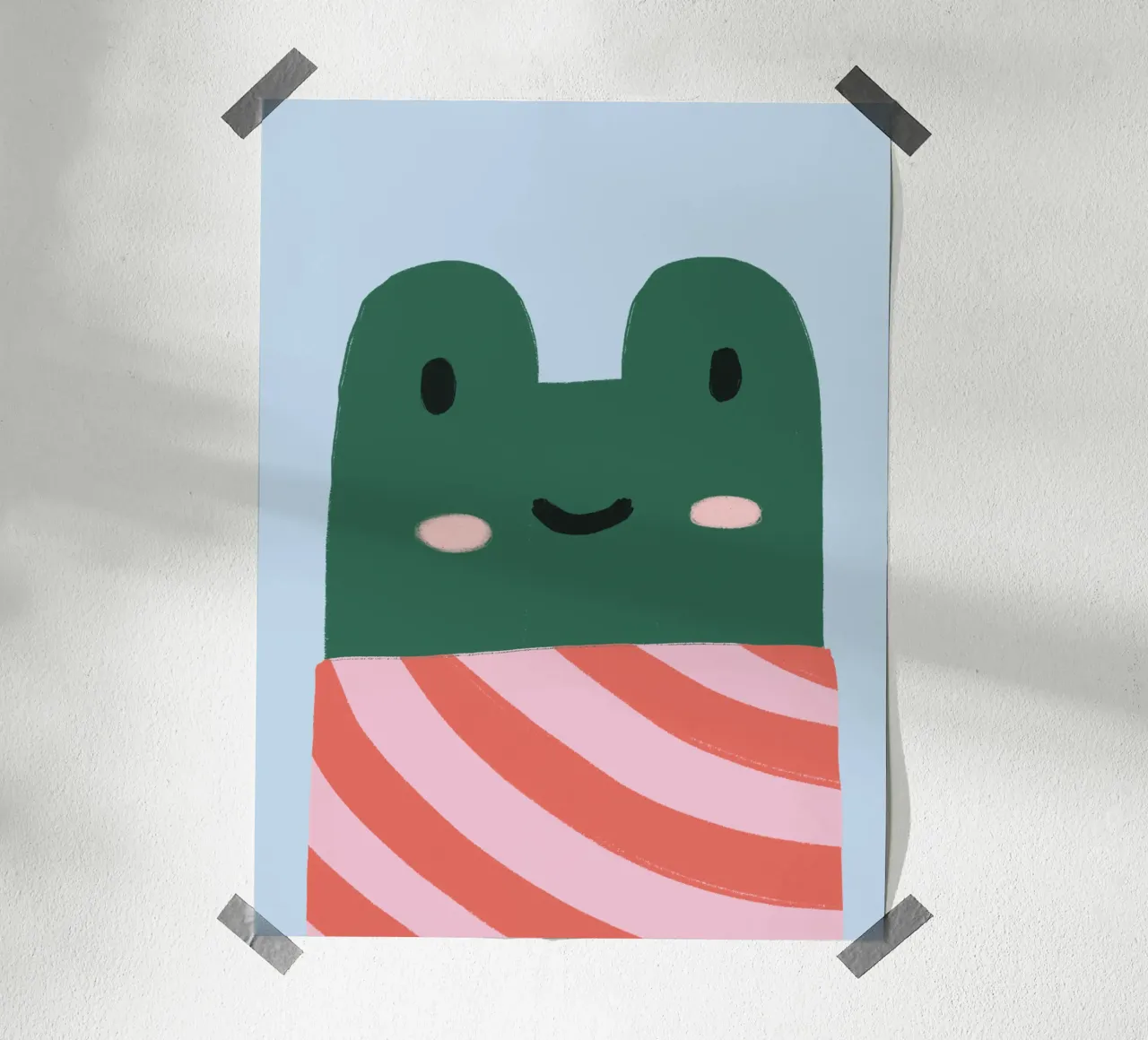 Cool frog poster da we line studio - art