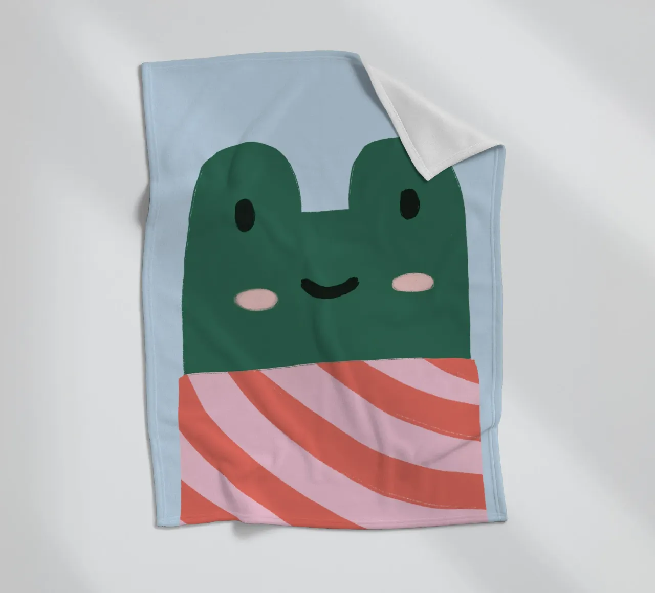 Cool frog Fleecedecke von we line studio - art