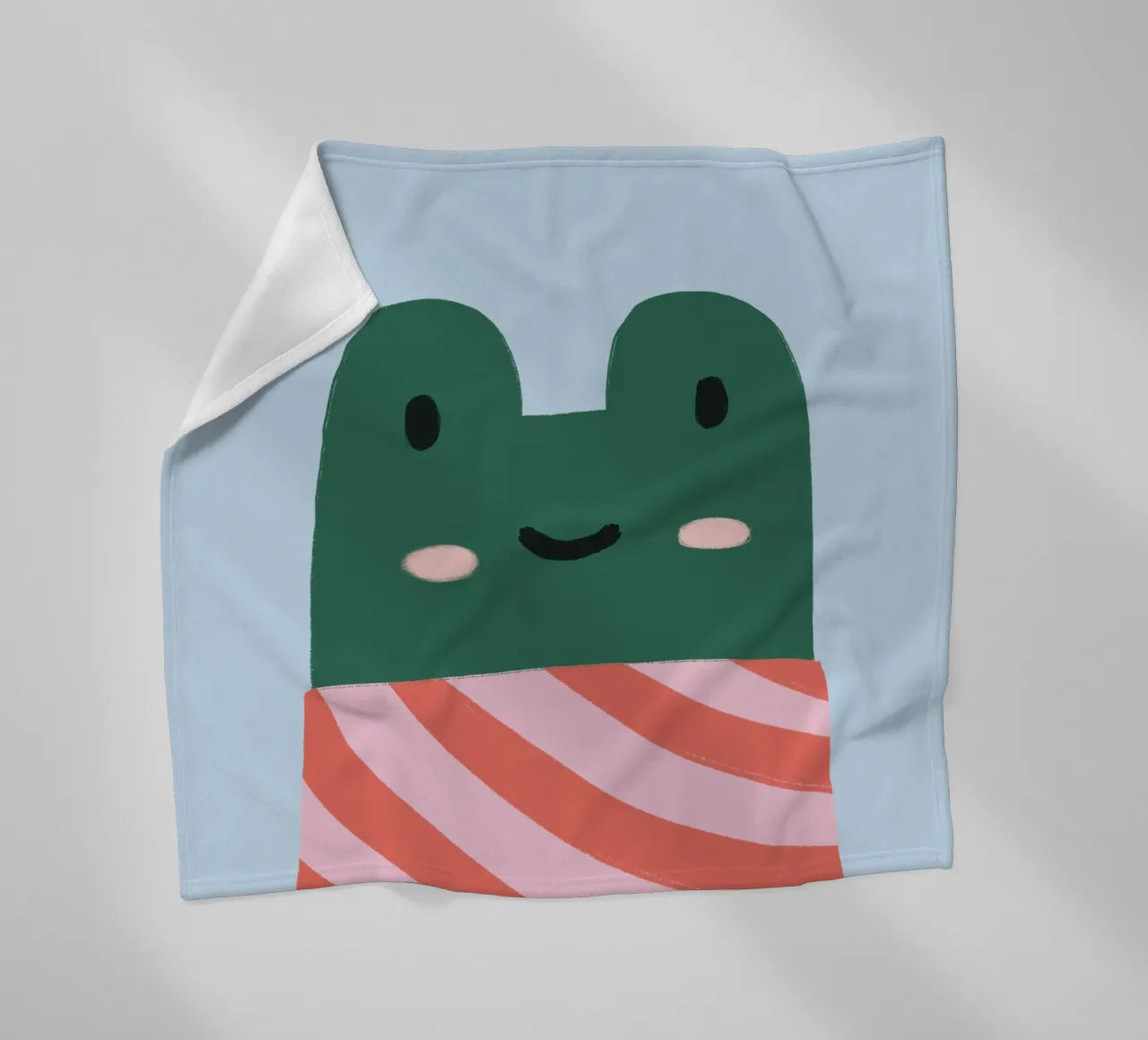 Cool frog Fleecedecke von we line studio - art