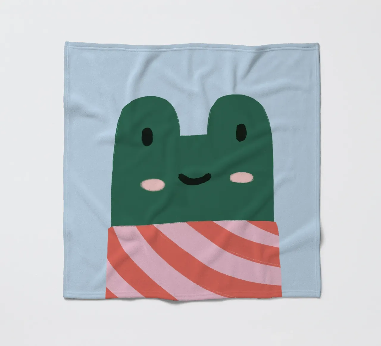 Cool frog Fleecedecke von we line studio - art