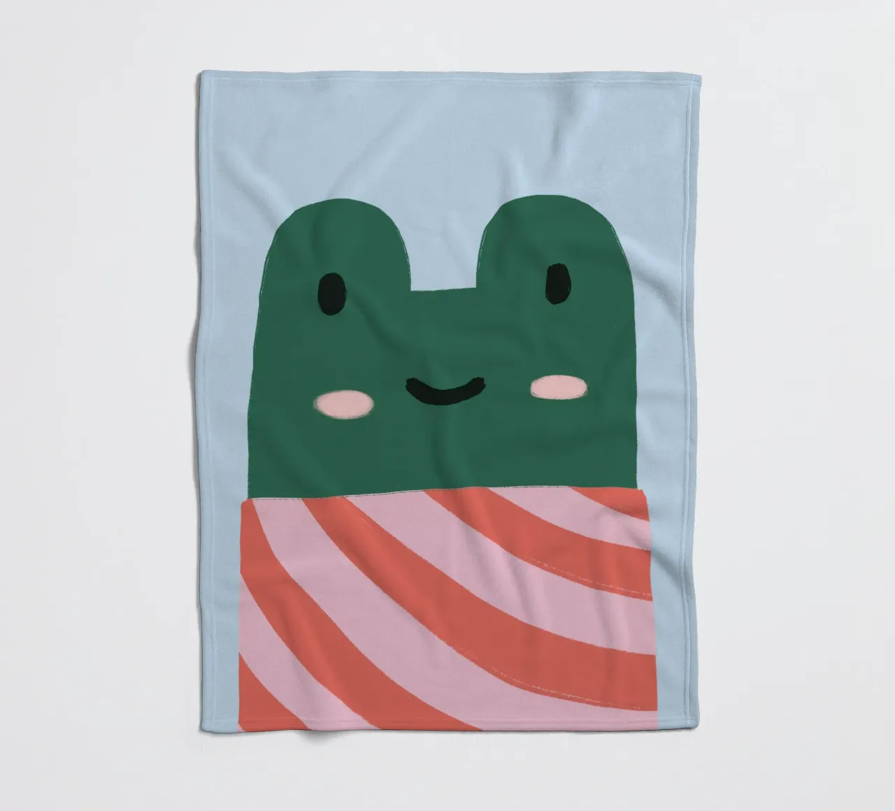 Cool frog Fleecedecke von we line studio - art