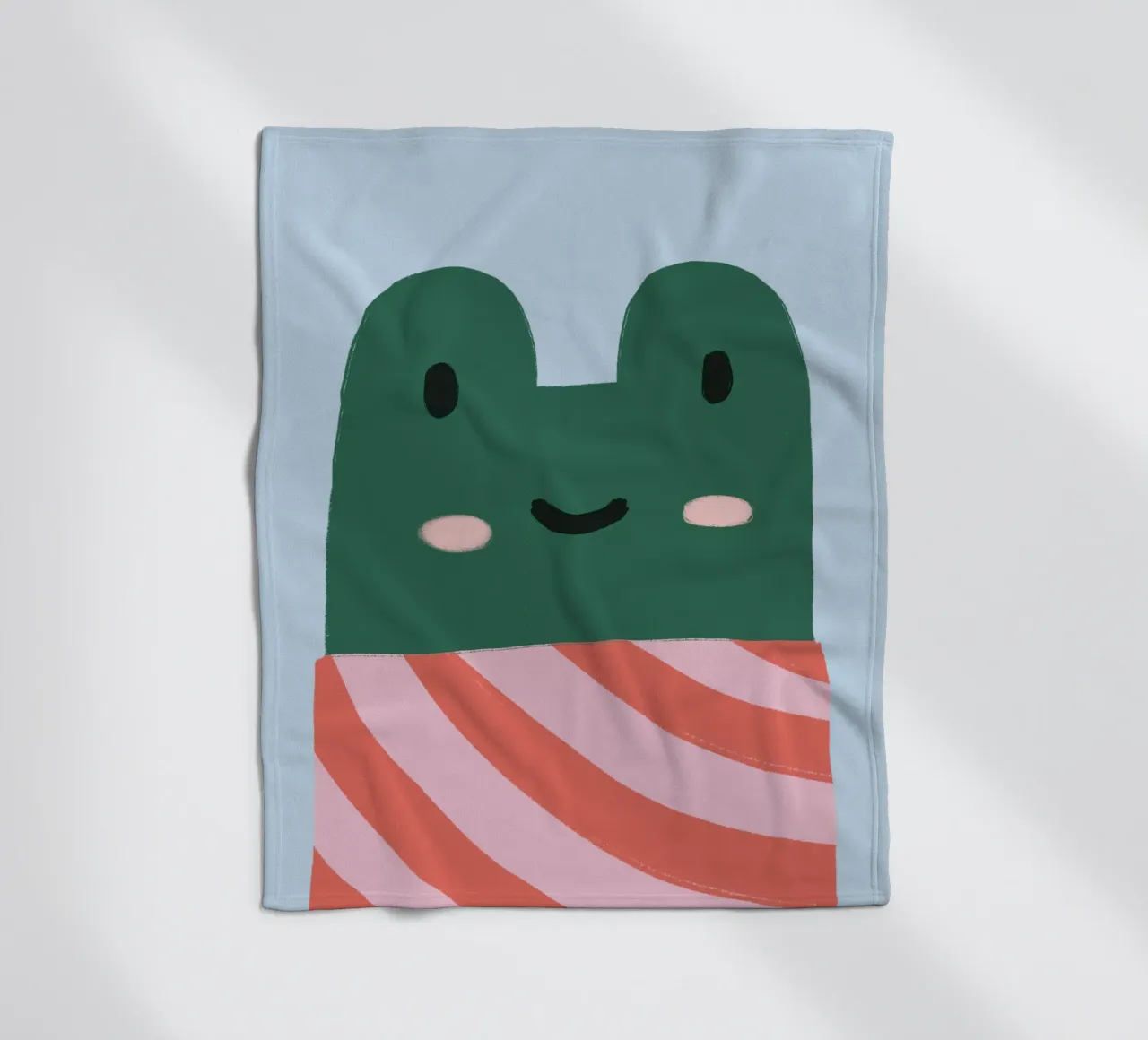 Cool frog Fleecedecke von we line studio - art