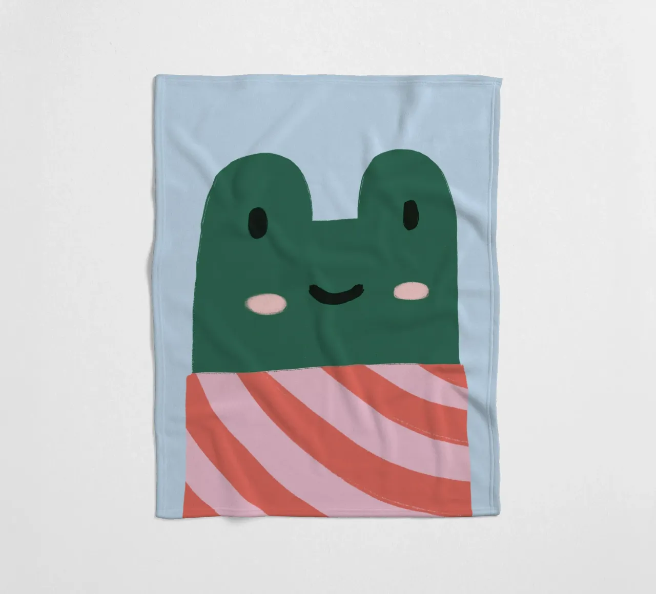Cool frog Fleecedecke von we line studio - art
