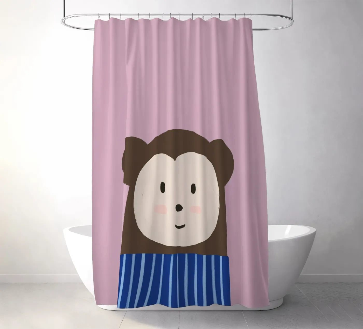 Monkey douchegordijn van we line studio - art