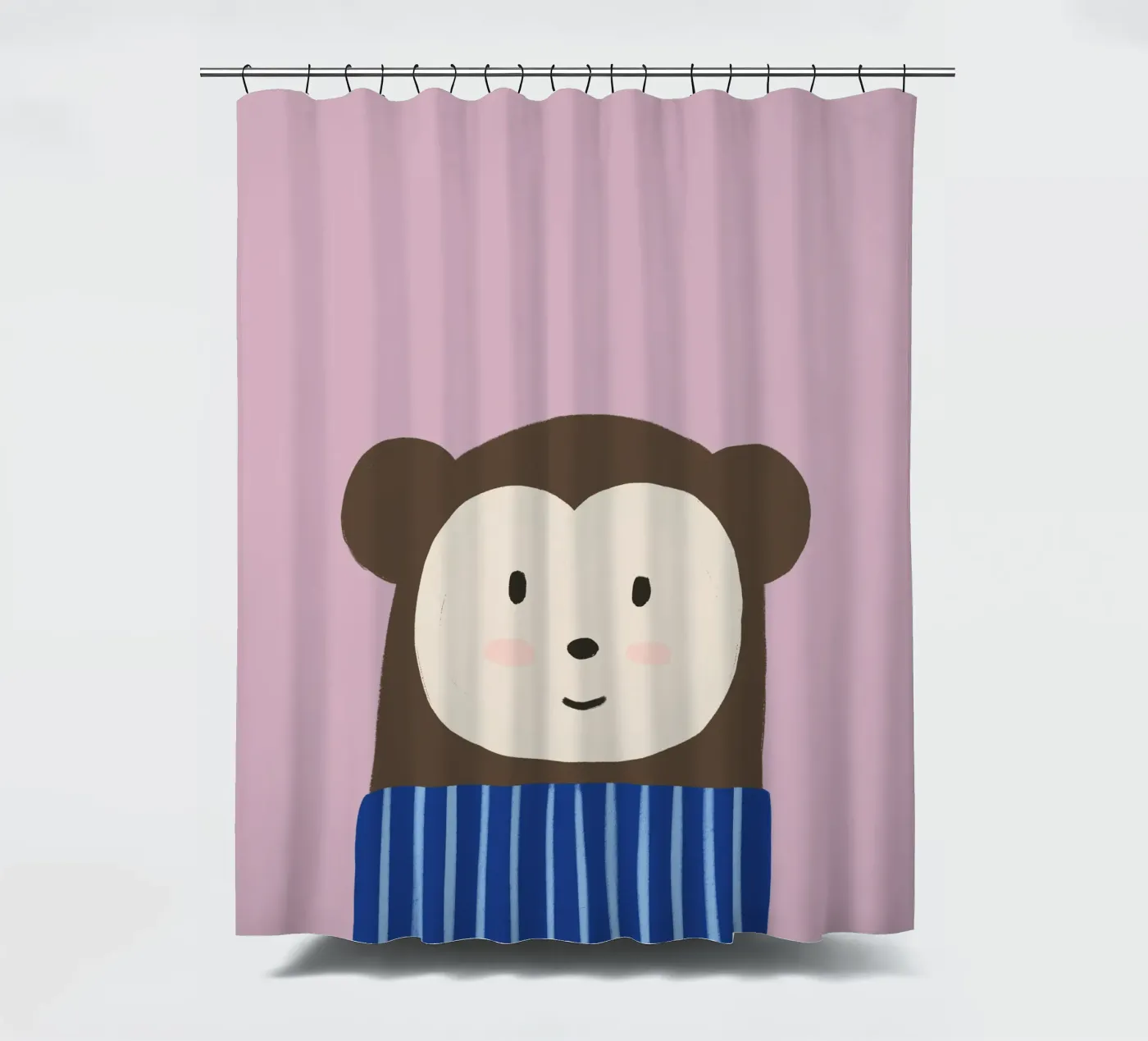 Monkey douchegordijn van we line studio - art