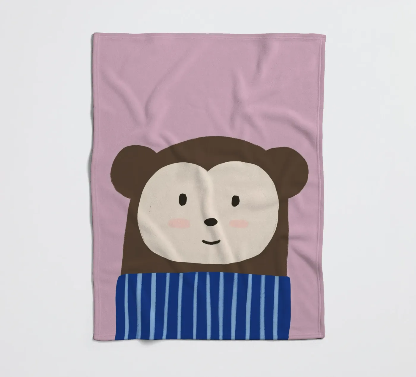 Monkey plaid polaire de we line studio - art