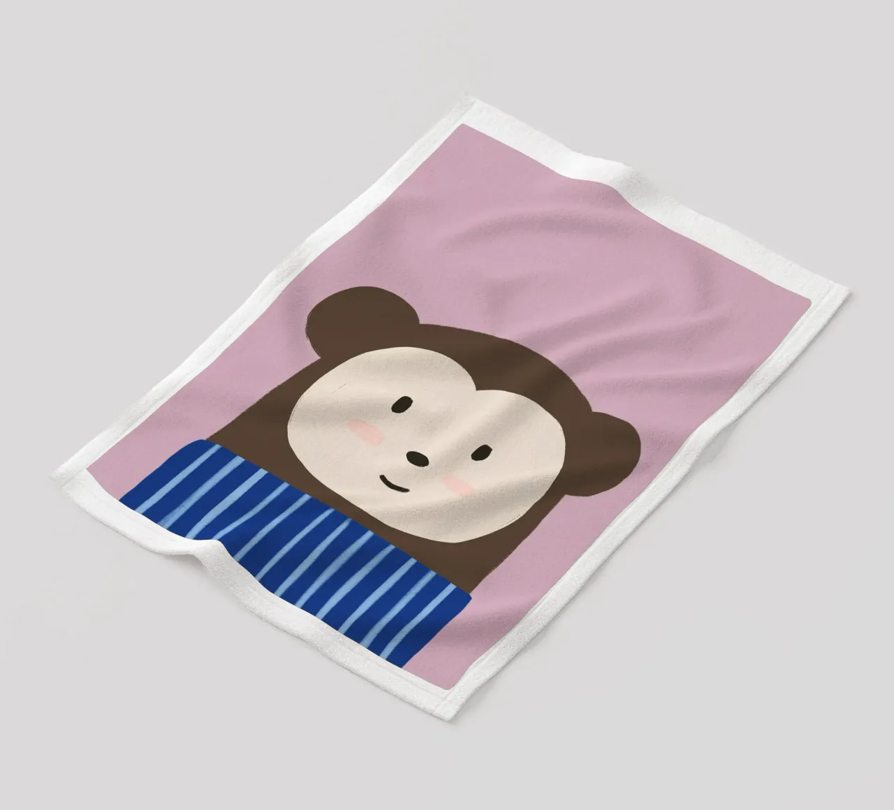 Monkey Fleecedecke von we line studio - art