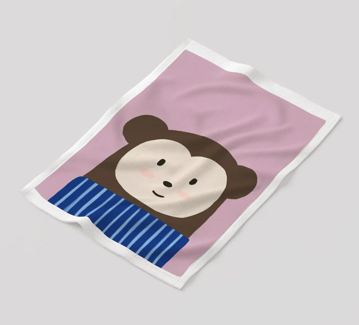 Monkey fleecedeken van we line studio - art