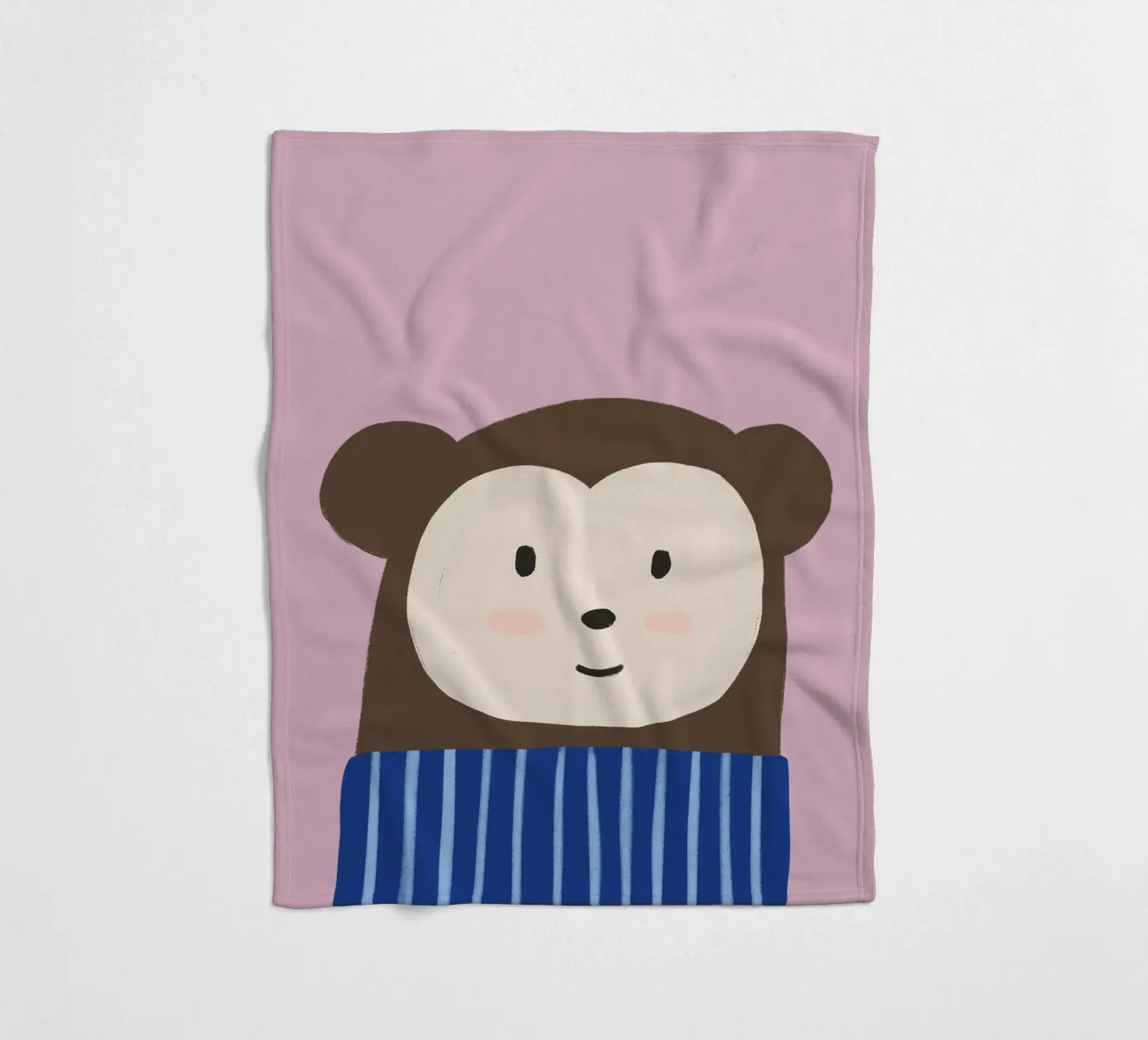 Monkey plaid polaire de we line studio - art