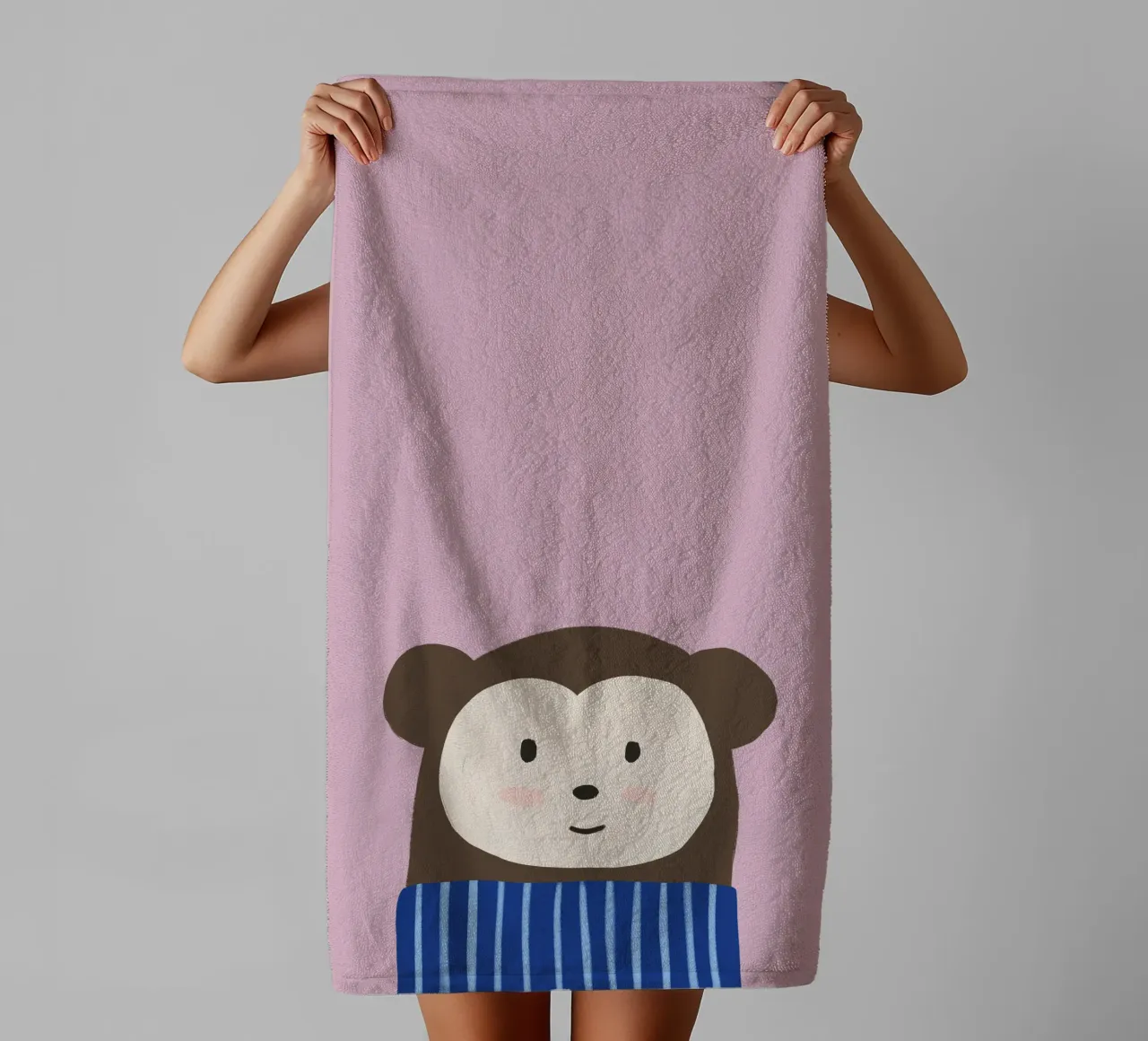 Monkey badhanddoek van we line studio - art