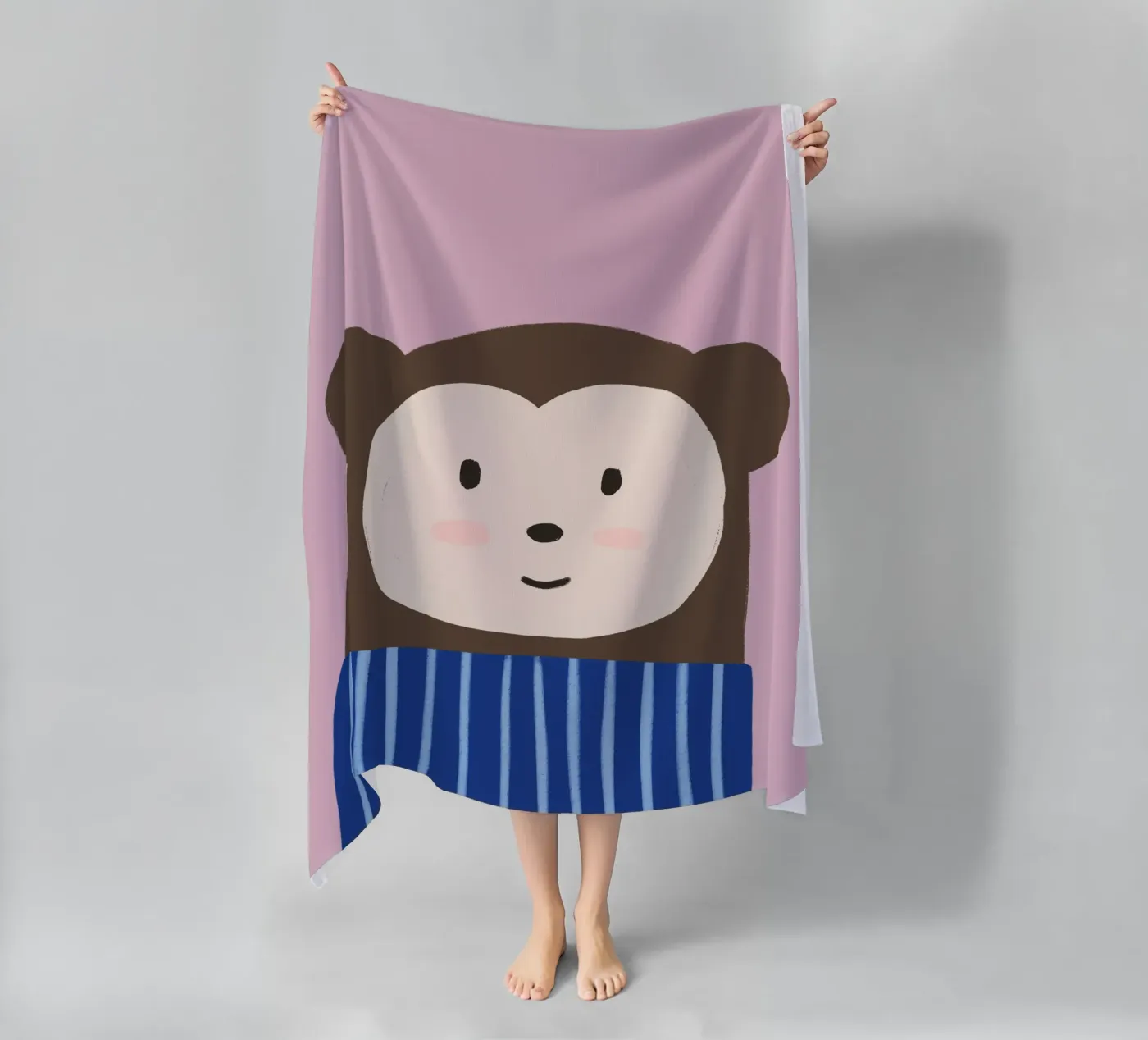 Monkey beach towel by we line studio - art