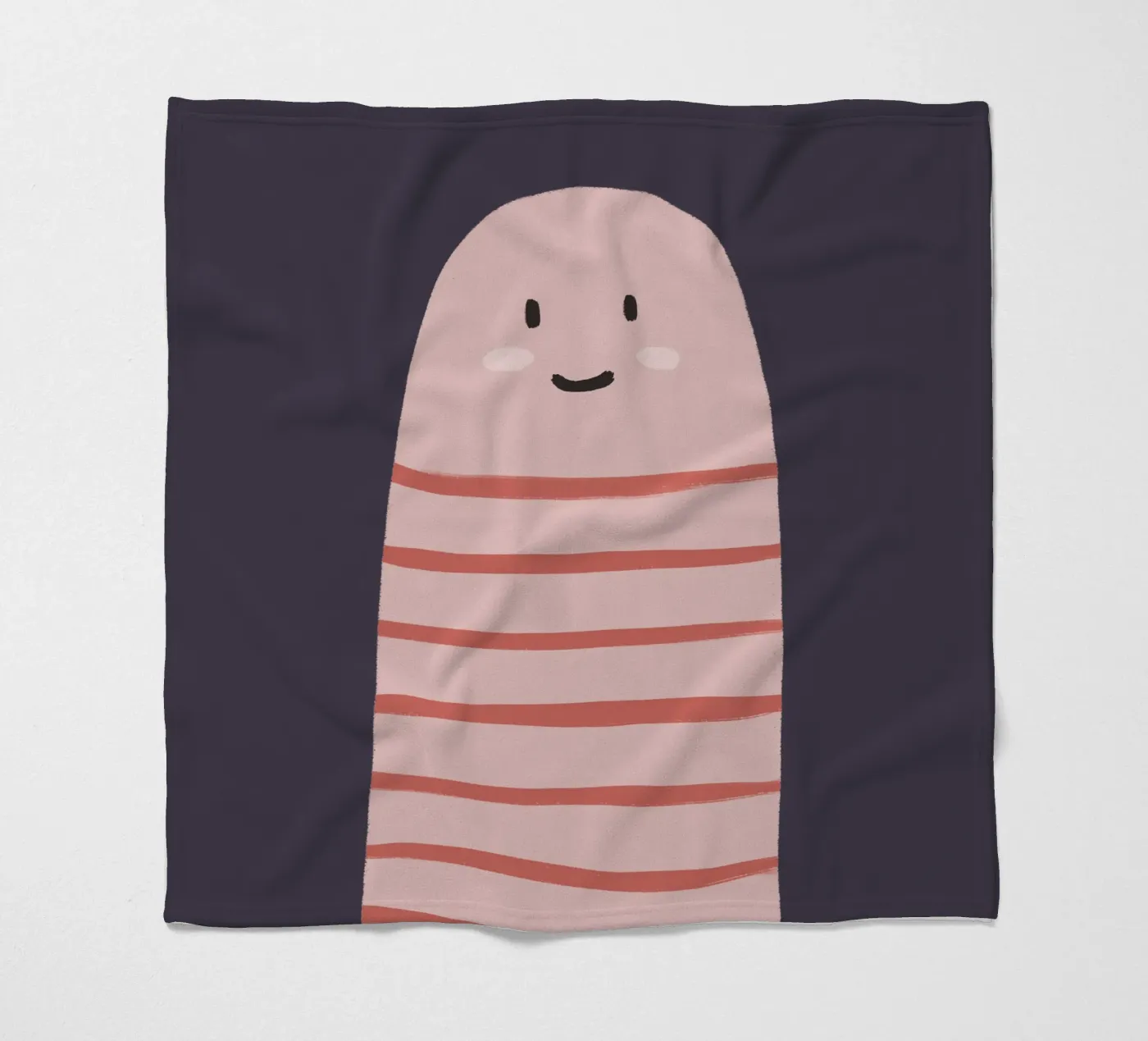Earthworm fleecedeken van we line studio - art