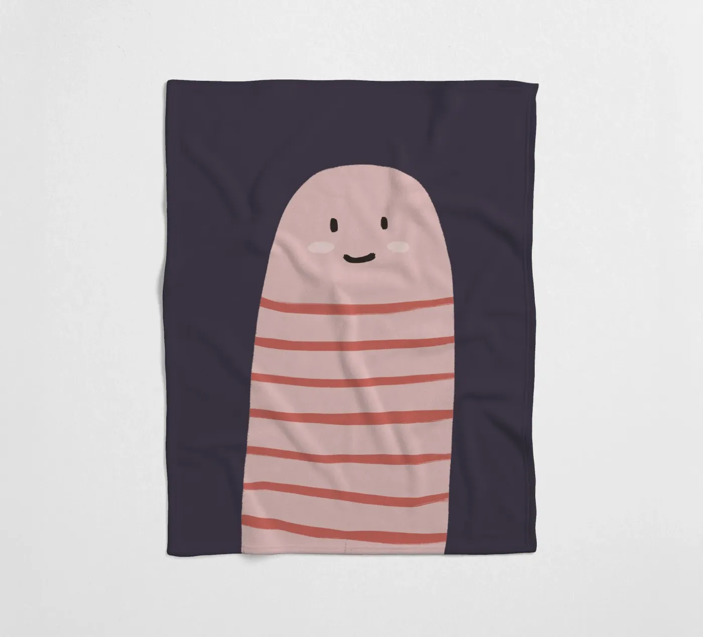 Earthworm fleecedeken van we line studio - art