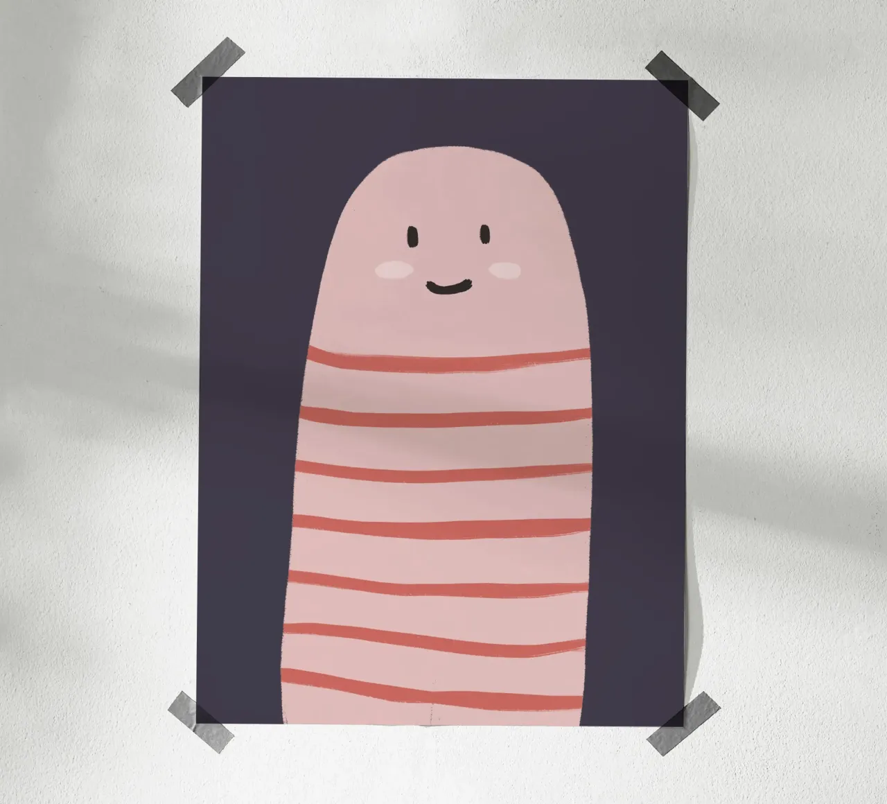Regenworm poster van we line studio - art