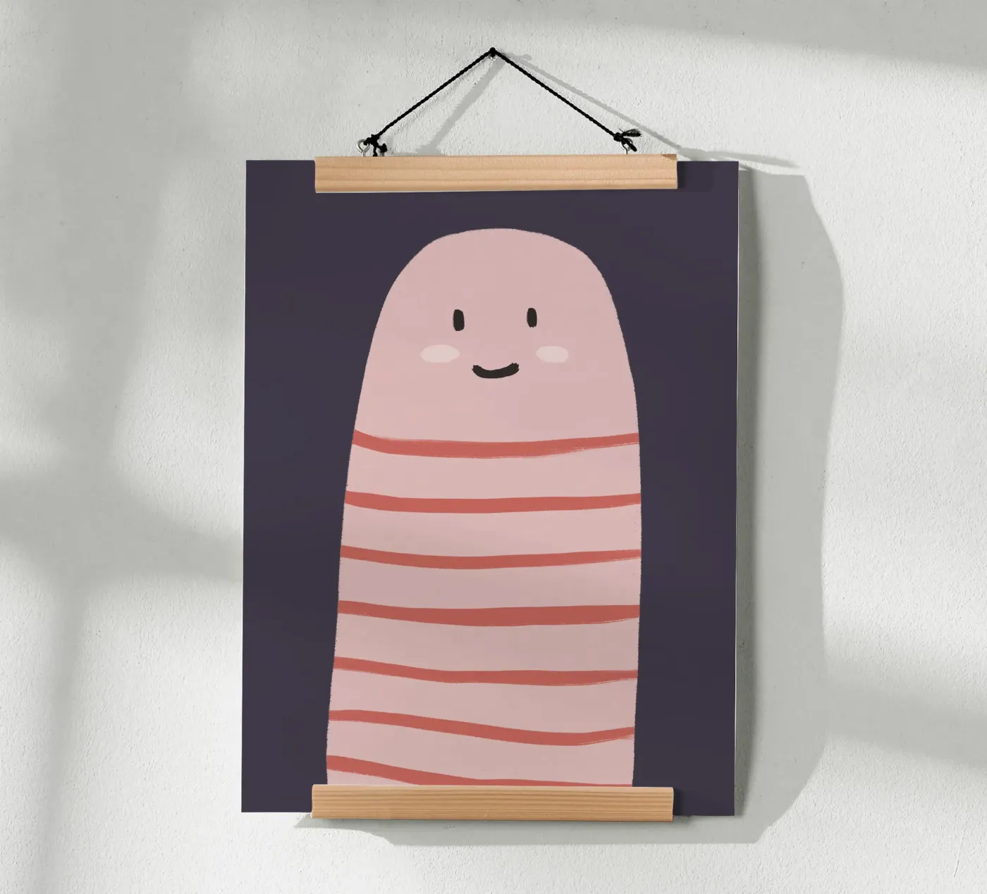 Regenwurm Poster von we line studio - art