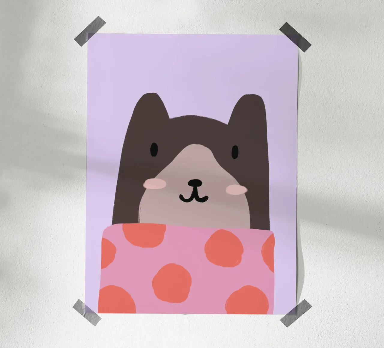 Dog poster da we line studio - art
