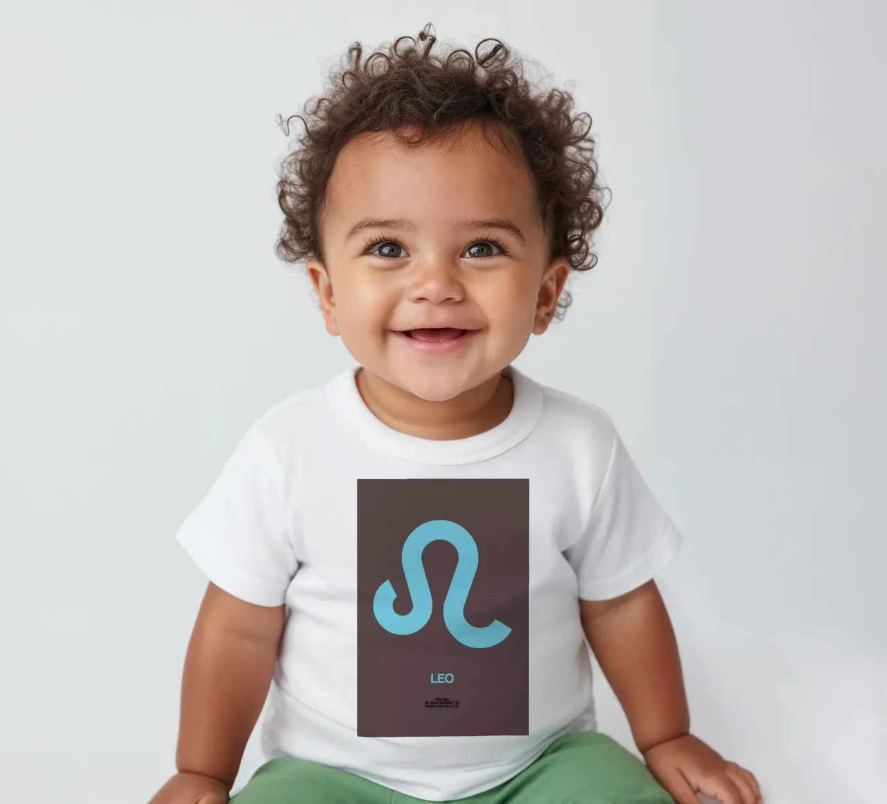Leo Zodiac Sign Red baby t-shirt by Naxart