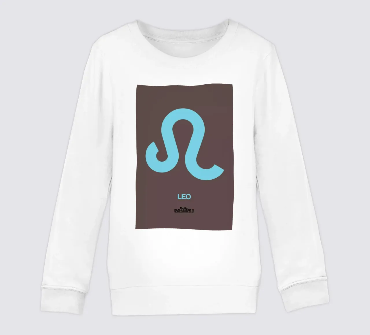 Leo Zodiac Sign Red kids sweatshirt by Naxart