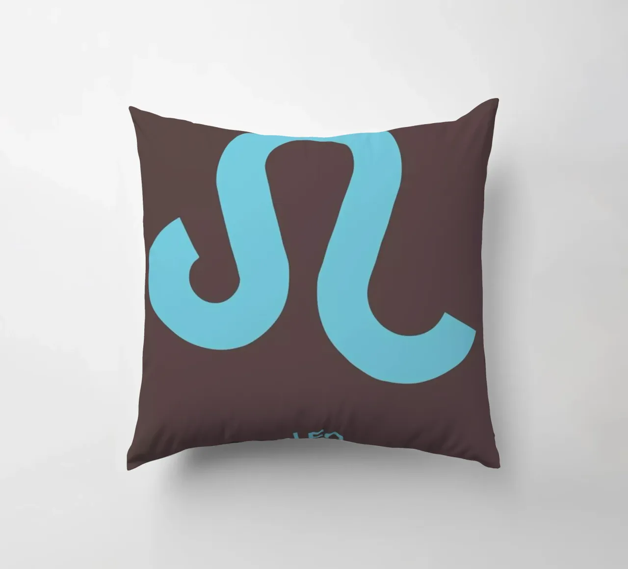 Leo Zodiac Sign Red cuscino da Naxart