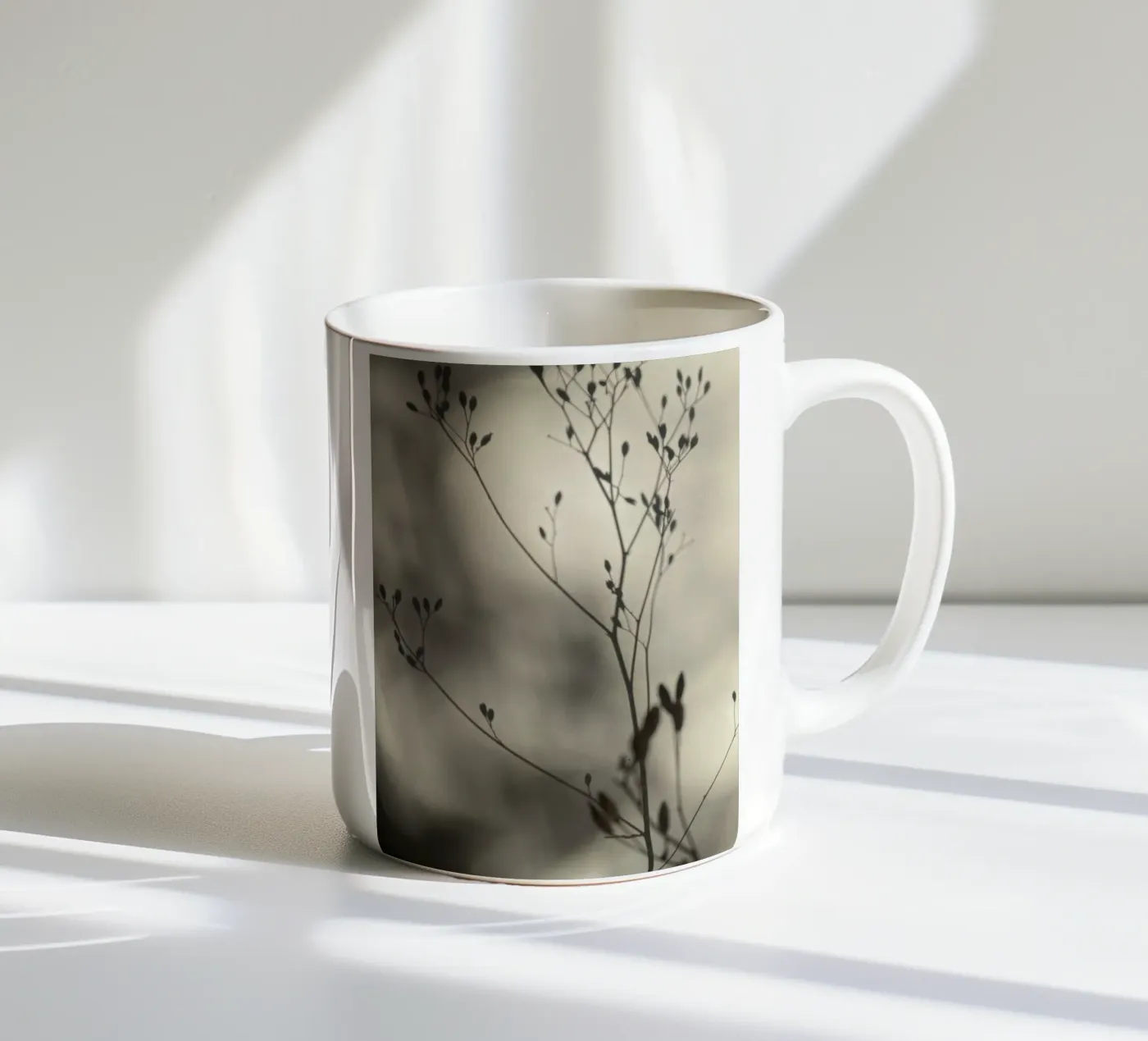 Light and shadow ceramic mug by SaraRosenbaum