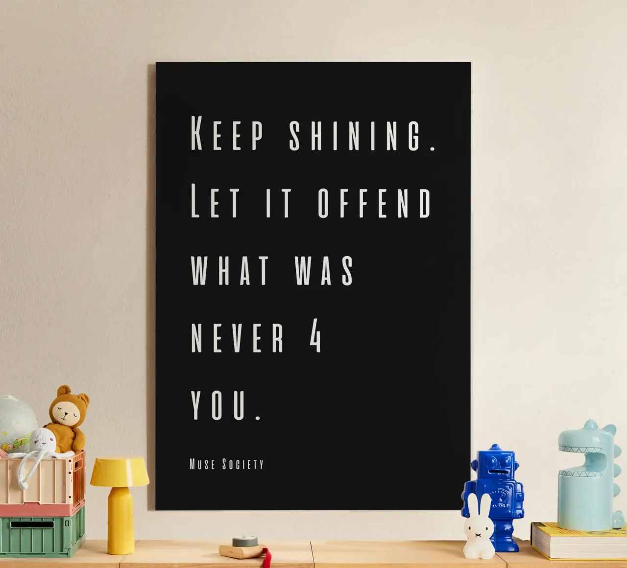 KEEP SHINING plexiglass da Muse Society Shop
