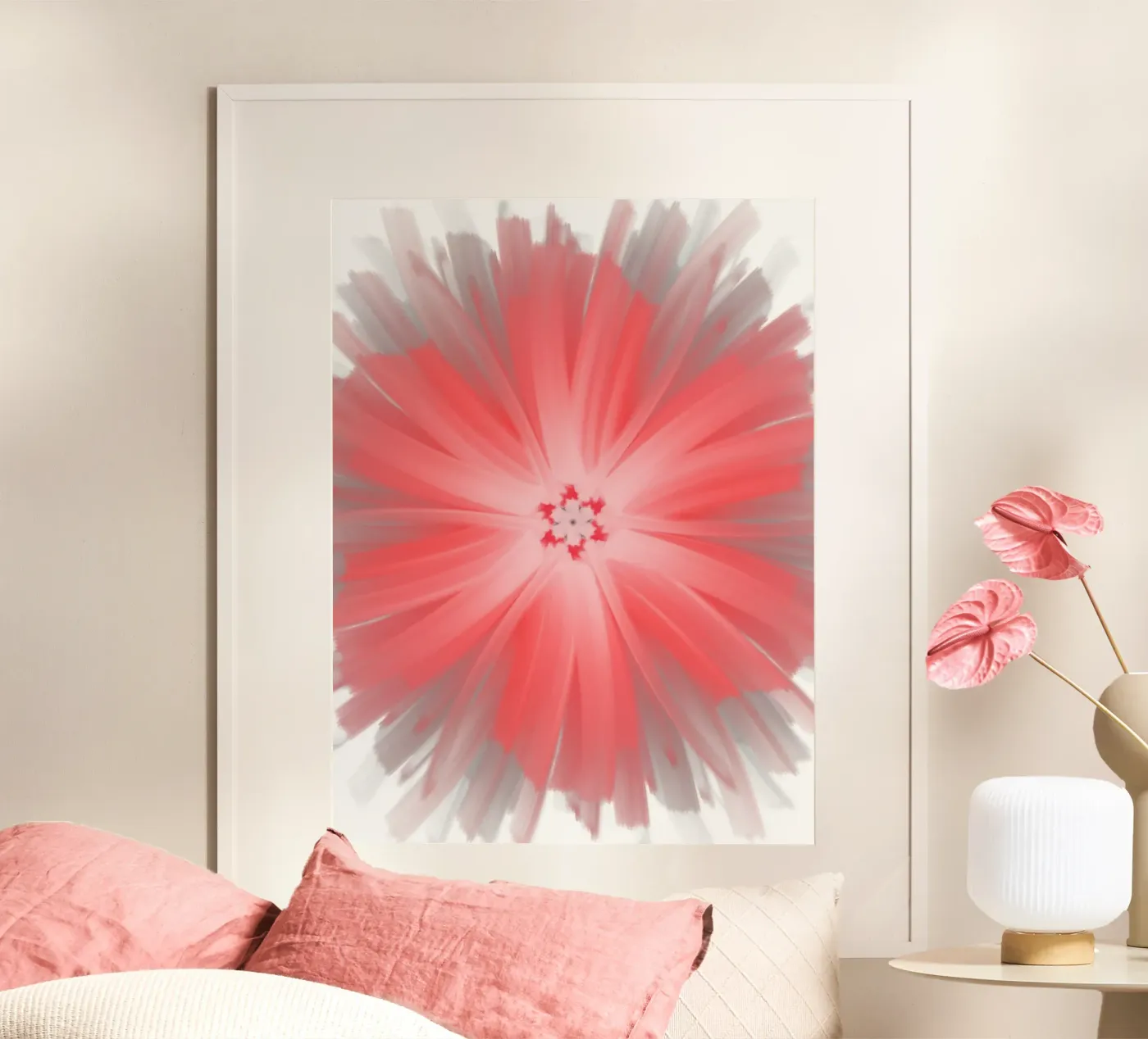 Pink flower poster da Simplicity