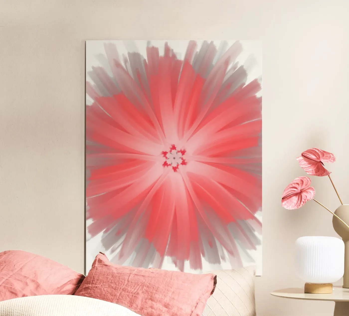 Pink flower poster da Simplicity