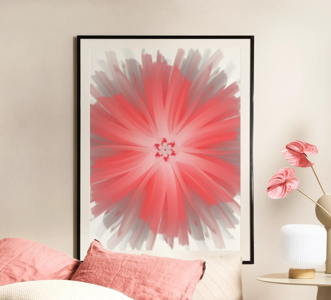 Pink flower poster da Simplicity