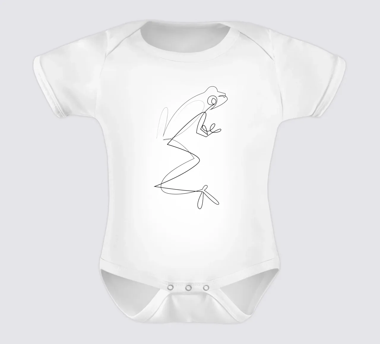 Arboreal - one line frog body neonato maniche corte da Addillum