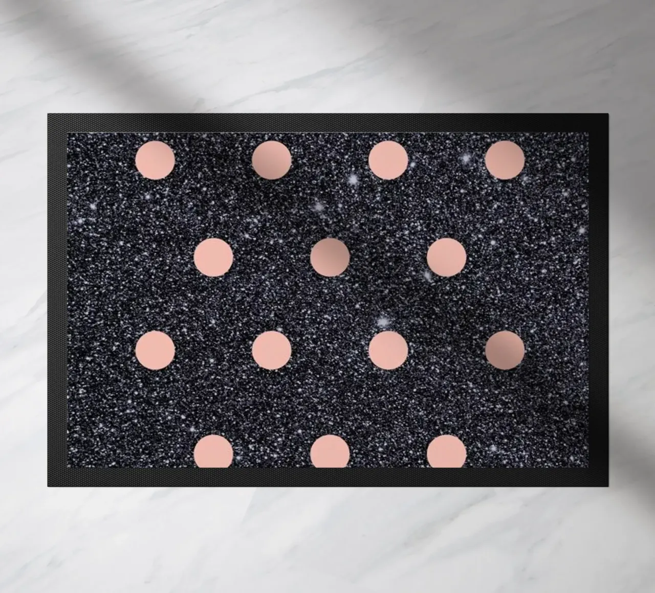 Pink Polka Dots on Shiny Background zerbino da cafelab