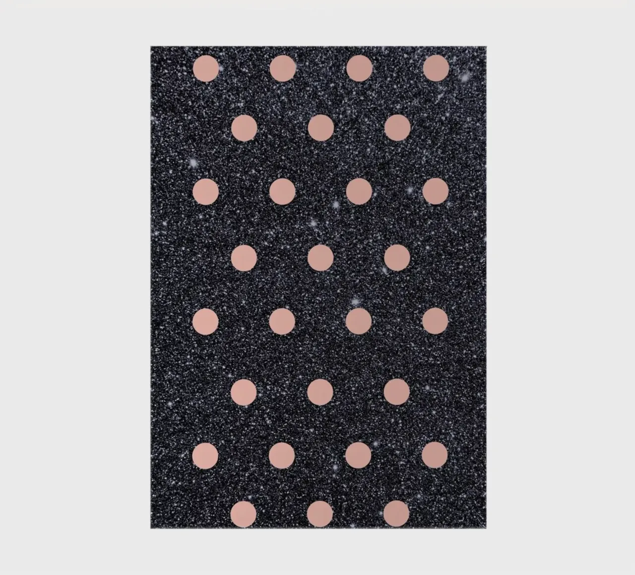 Pink Polka Dots on Shiny Background notebook by cafelab