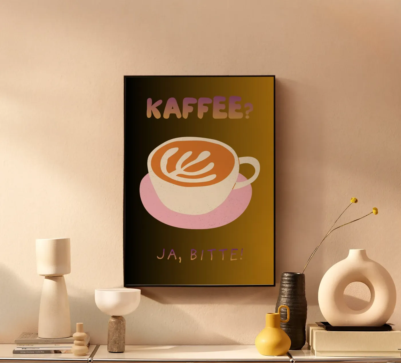 Koffie acryl van Sprüche und mehr